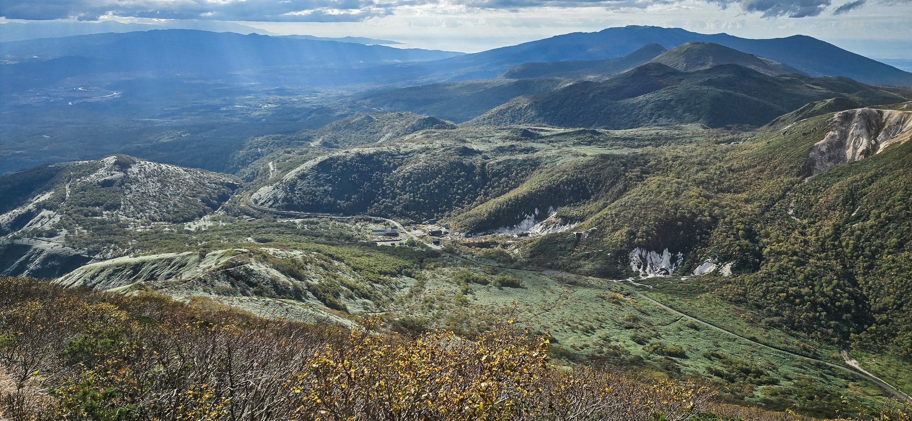 The Niseko Range to the west
